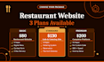 design and develop restaurant, cafe, or catering website with online reservation