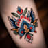 make you a traditional old school tattoo style design