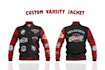 design merch and varsity jacket for school college and your brand