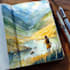 make watercolor landscape design