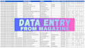 do data entry, copy paste, web research, and excel tasks