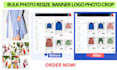 bulk resize product image custom size modx website banner compress logo format
