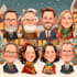 draw christmas cartoon caricature