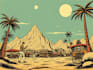 draw vintage illustrations in a retro comic book style