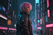 design anime character , cyberpunk character