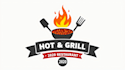 make eye catching hot grill  logo  in my style