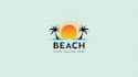design an awesome palm tree sun logo