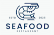 design a modern custom unique seafood logo
