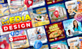 design 30 unique social media posts for your brand for the whole month