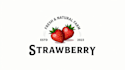 design realistic strawberry fruit logo