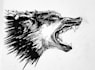 create a hand drawn fantasy illustration in line art style
