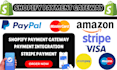 integrate stripe paypal payment gateway full stack website payment method