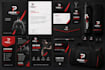 create a complete business branding kit with editable stationery