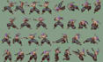 make pixel art sprite sheet game art character 2d pixel sprite sheet animation