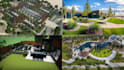design 3d parking lot parking area with 3d rendering