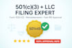 register your nonprofit llc file 501c3 complete form