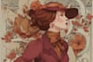 create illustrations in art nouveau style