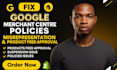 fix google merchant suspension, misrepresentation, shopping ads policy violation