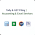 do gst return filing, tally accounting and excel data entry