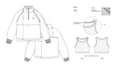 design fashion tech pack for clothing, activewear, sports wear, gymwear, apparel