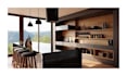 design kitchen interior in 3d model and render