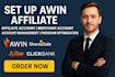 manage, setup, optimize your awin affiliate program