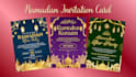 do ramadan, iftar, eid mubarak invitation card, greeting cards