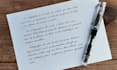 handwrite letters in a natural handwriting style