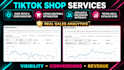 setup tik tok shop, listing creation and optimization  and run tiktok ads