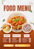 design a modern restaurant menu