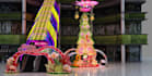 3d shopping mall decor,christmas ornament,festive art design,lighting,cgi render