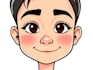 draw cartoon vector portrait with your face