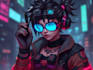 design cyberpunk character, original character design