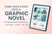 create graphics novel from your story, book, novel