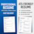 create a professional ats friendly resume and cover letter