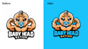 fix your ai generated logo and convert into high resolution quickly