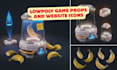 make lowpoly 3d character, props, rigging animation for game, website in blender