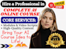 create a complete ai technology onine course with modues and video scripts