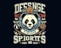 design retro t shirt panda logo