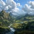 do fantasy concept landscape illustrations