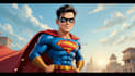drawing figure in super hero cartoon