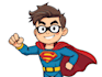 make a cartoon and caricature like super hero
