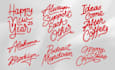 create vintage hand drawn monoline lettering and typography