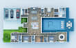 create 3d floor plan or interior by sketchup