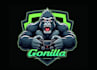 create unique gorilla head badge logo