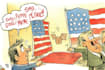 create a political cartoon art