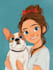 do cute  cartoon portrait
