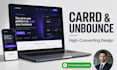 converting carrd landing page, unbounce website setup, beehiiv setup, instapage