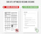 design a professional and modern resume, CV