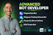 build polymarket bot, telegram bot, spx trading volume bot, algo trading bot